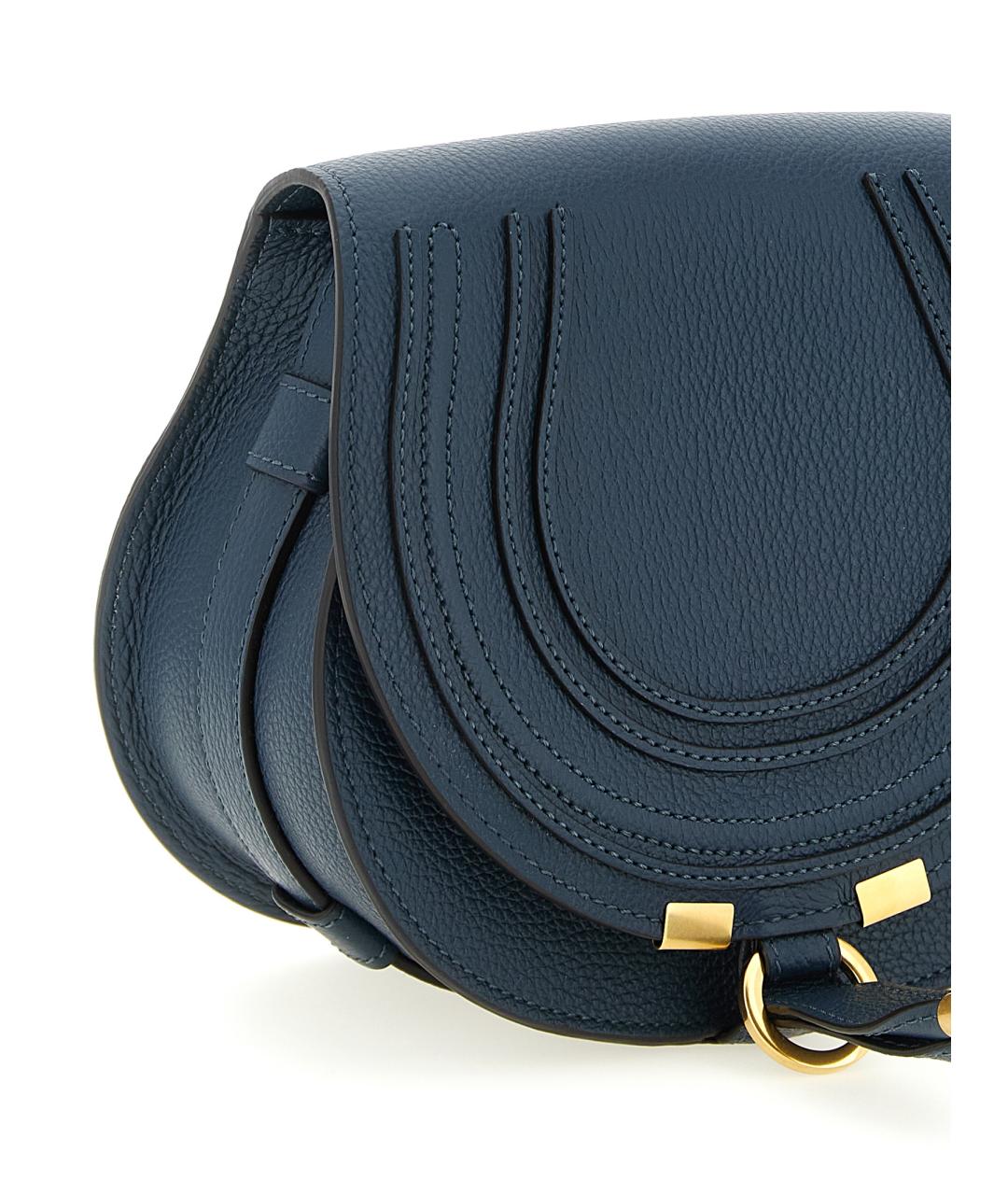 CHLOE Синяя кожаная сумка через плечо, фото 3