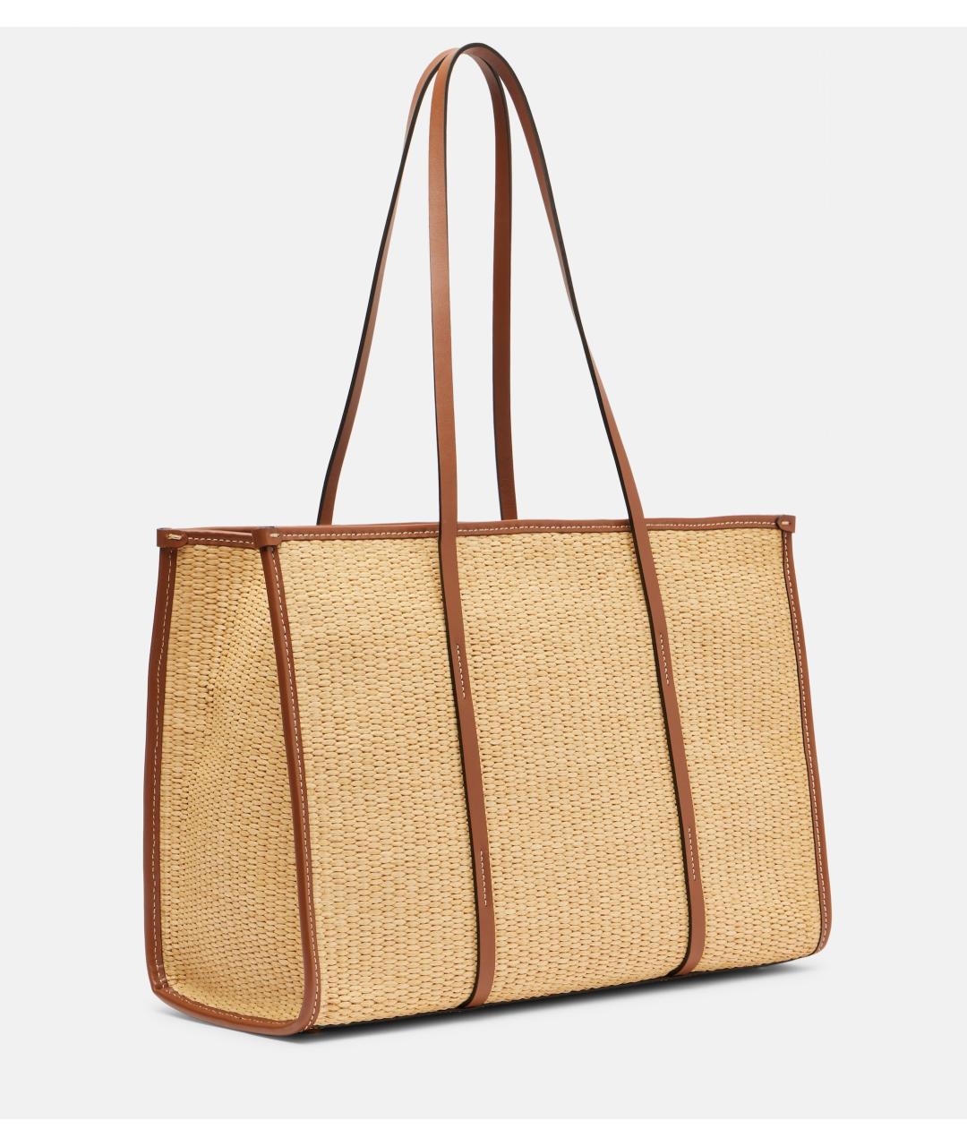 DEMELLIER Бежевая пелетеная сумка тоут, фото 4