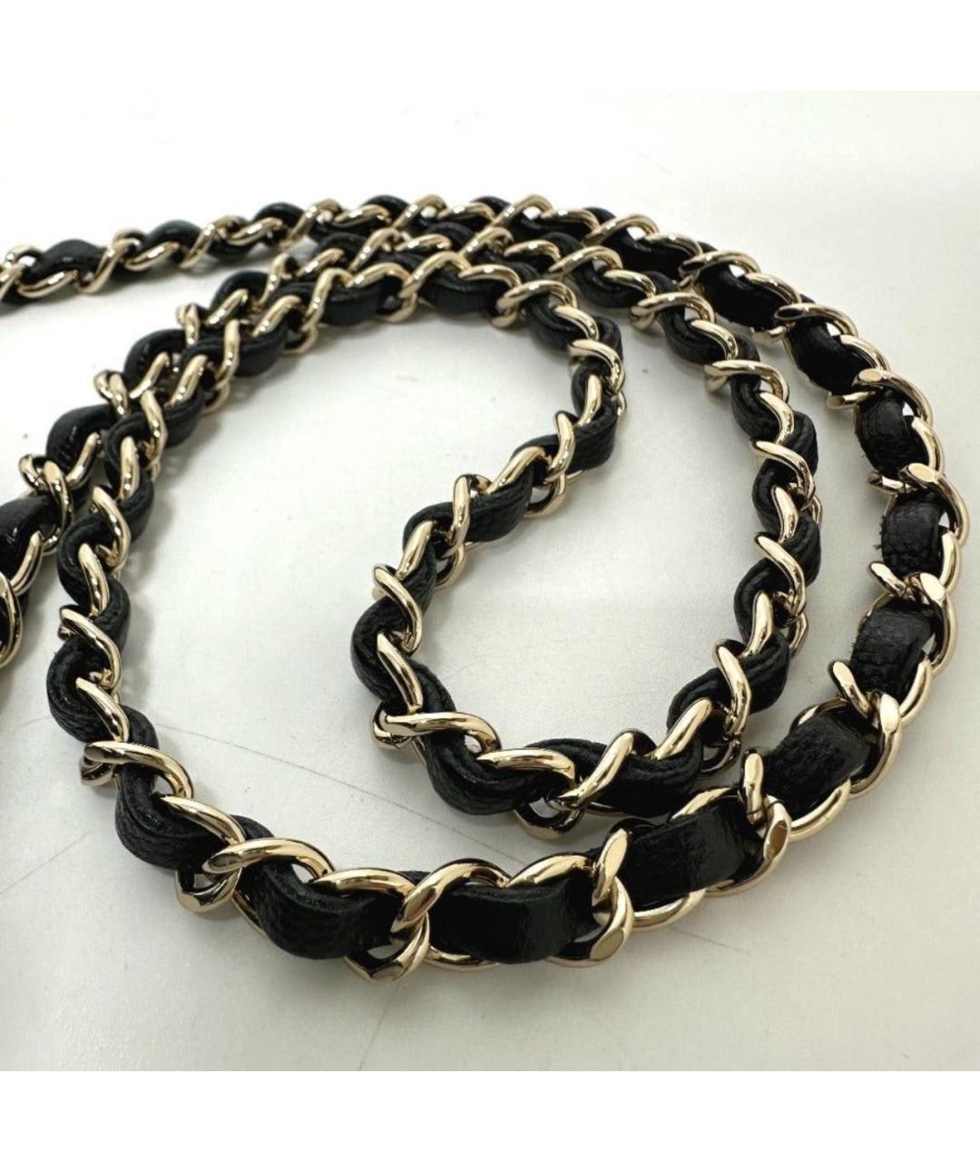 CHANEL Черная кожаная сумка с короткими ручками, фото 7