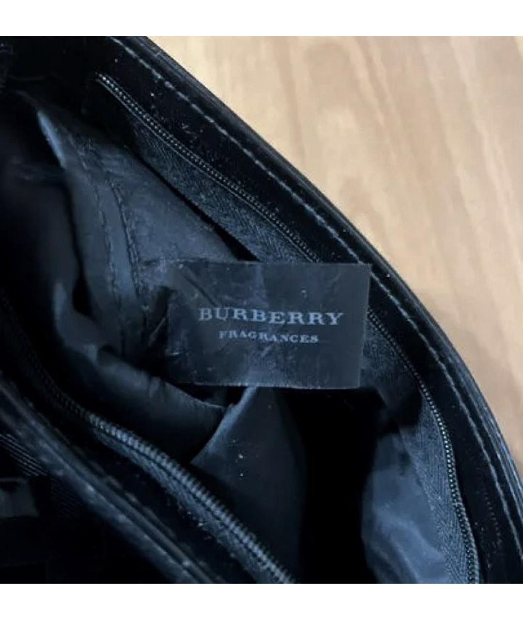 BURBERRY Черная синтетическая косметичка, фото 5