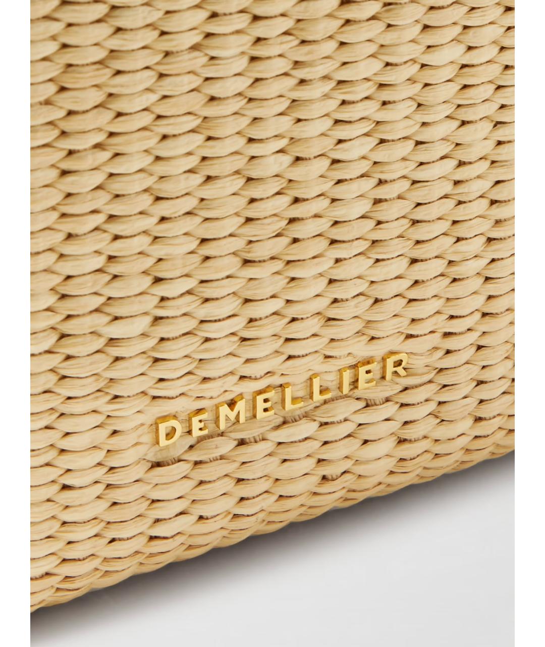 DEMELLIER Бежевая пелетеная сумка тоут, фото 5