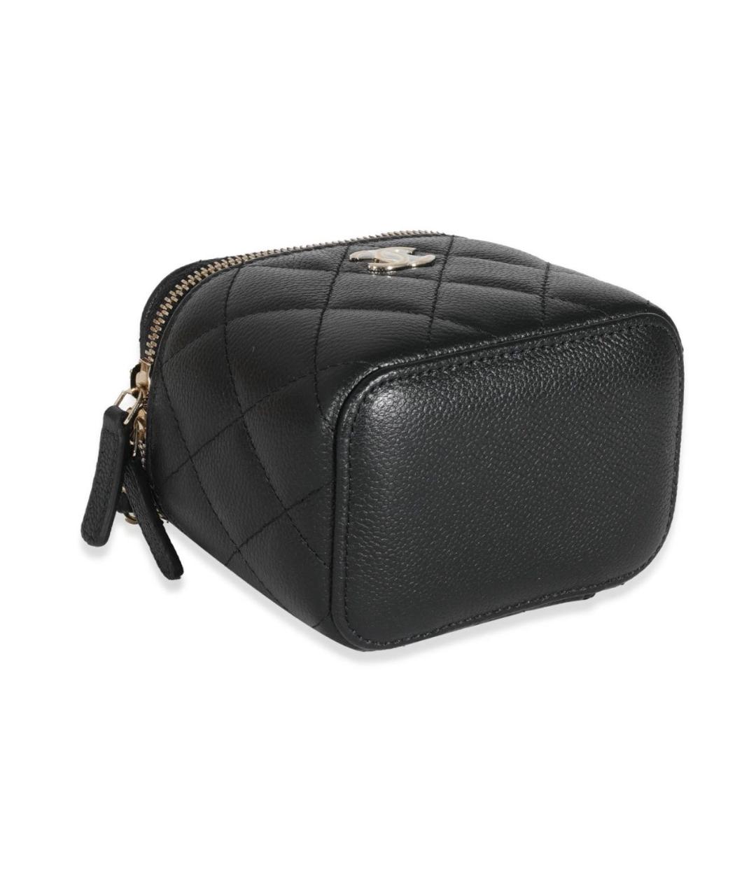 CHANEL Черная кожаная сумка через плечо, фото 6