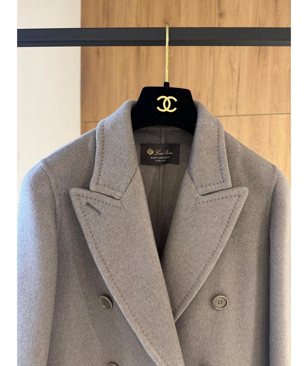 LORO PIANA Серое кашемировое пальто, фото 2