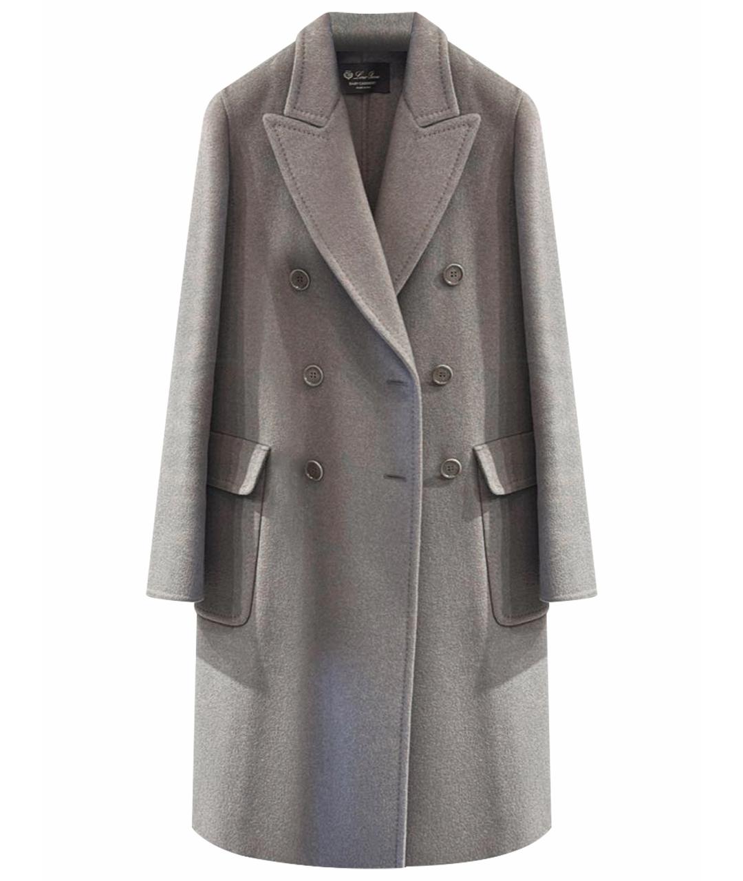 LORO PIANA Серое кашемировое пальто, фото 1