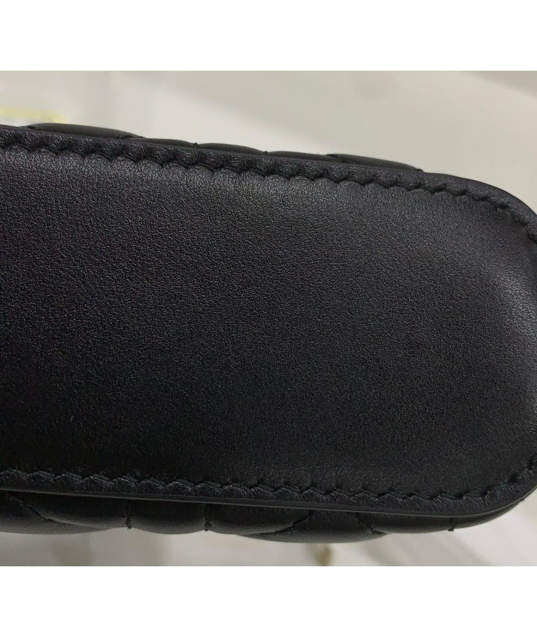 CHRISTIAN DIOR Черная кожаная сумка через плечо, фото 8