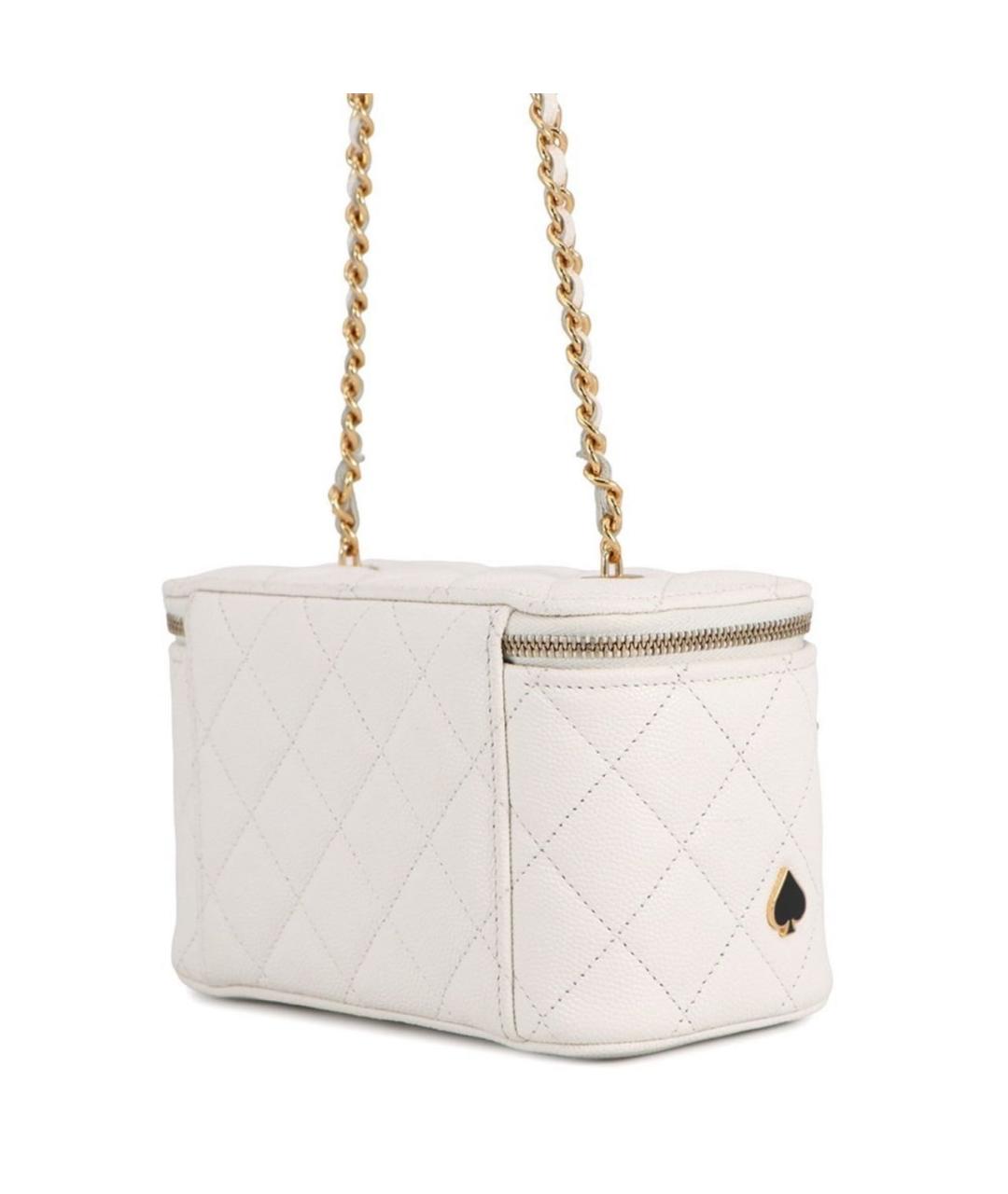 CHANEL Белая кожаная сумка через плечо, фото 2