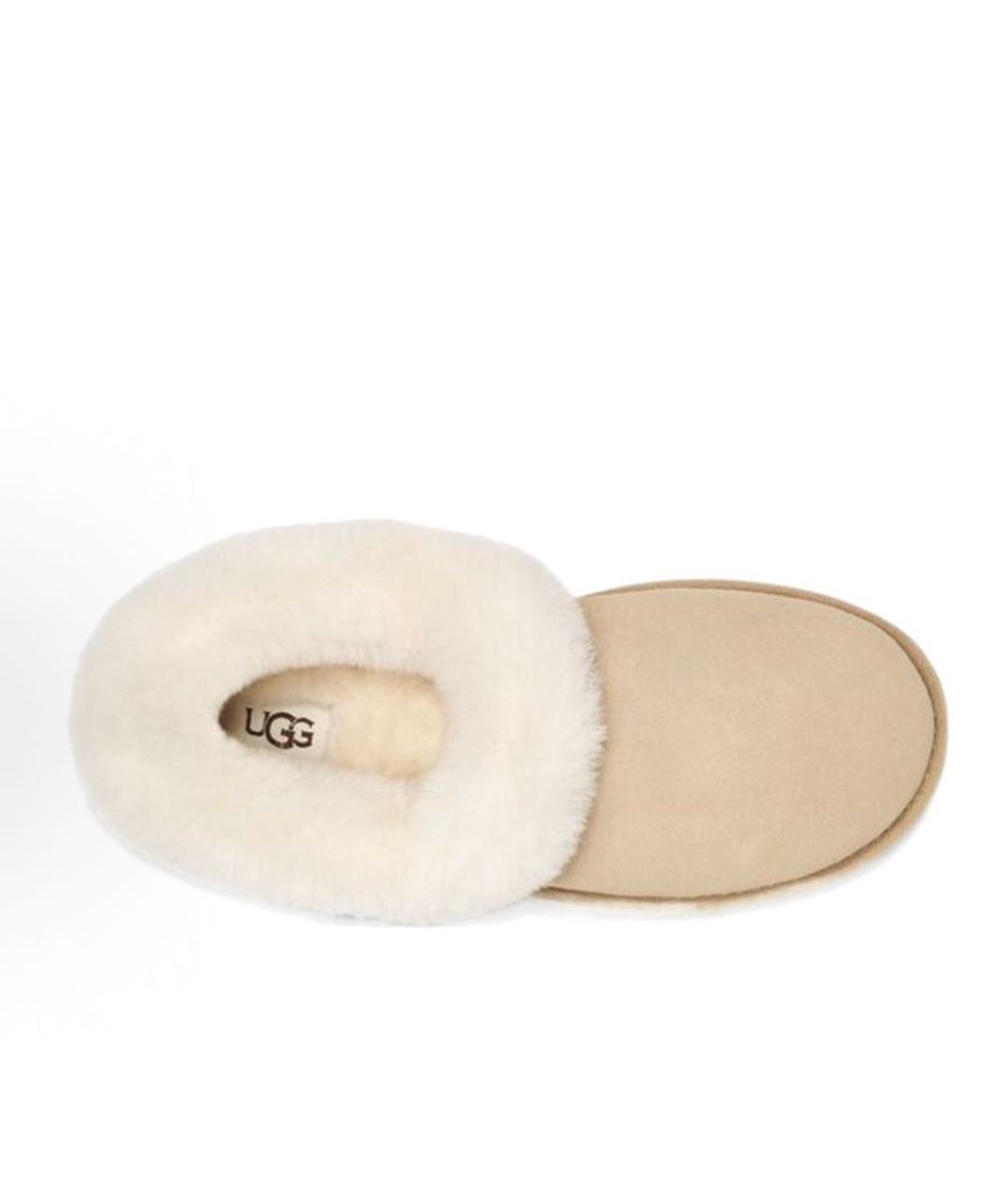 UGG AUSTRALIA Бежевые замшевые лоферы, фото 4