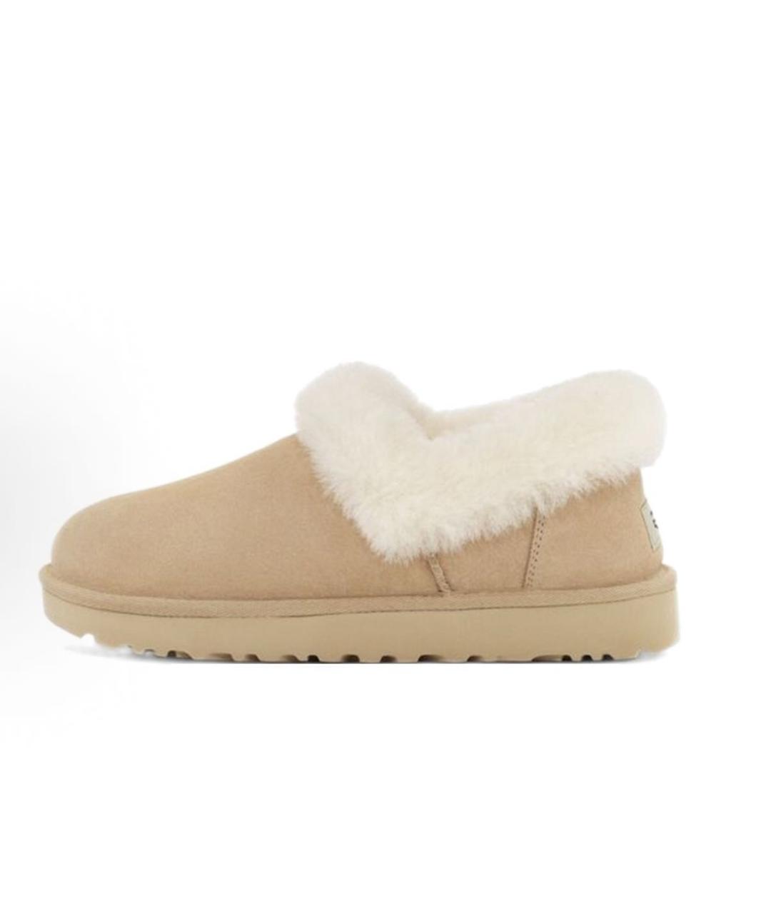 UGG AUSTRALIA Бежевые замшевые лоферы, фото 2