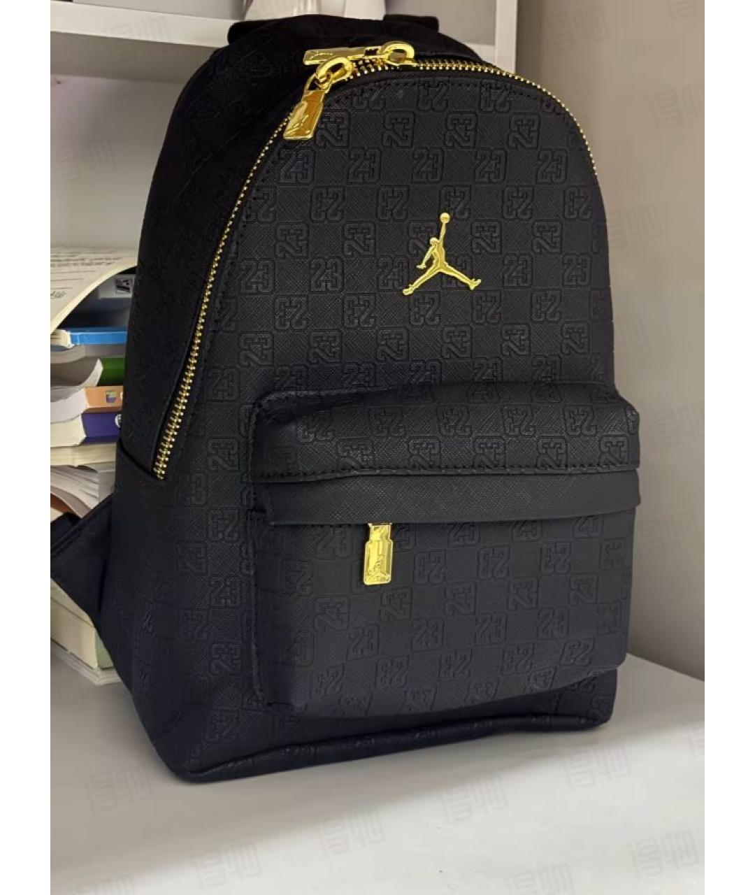 JORDAN Черный рюкзак из искусственной кожи, фото 2