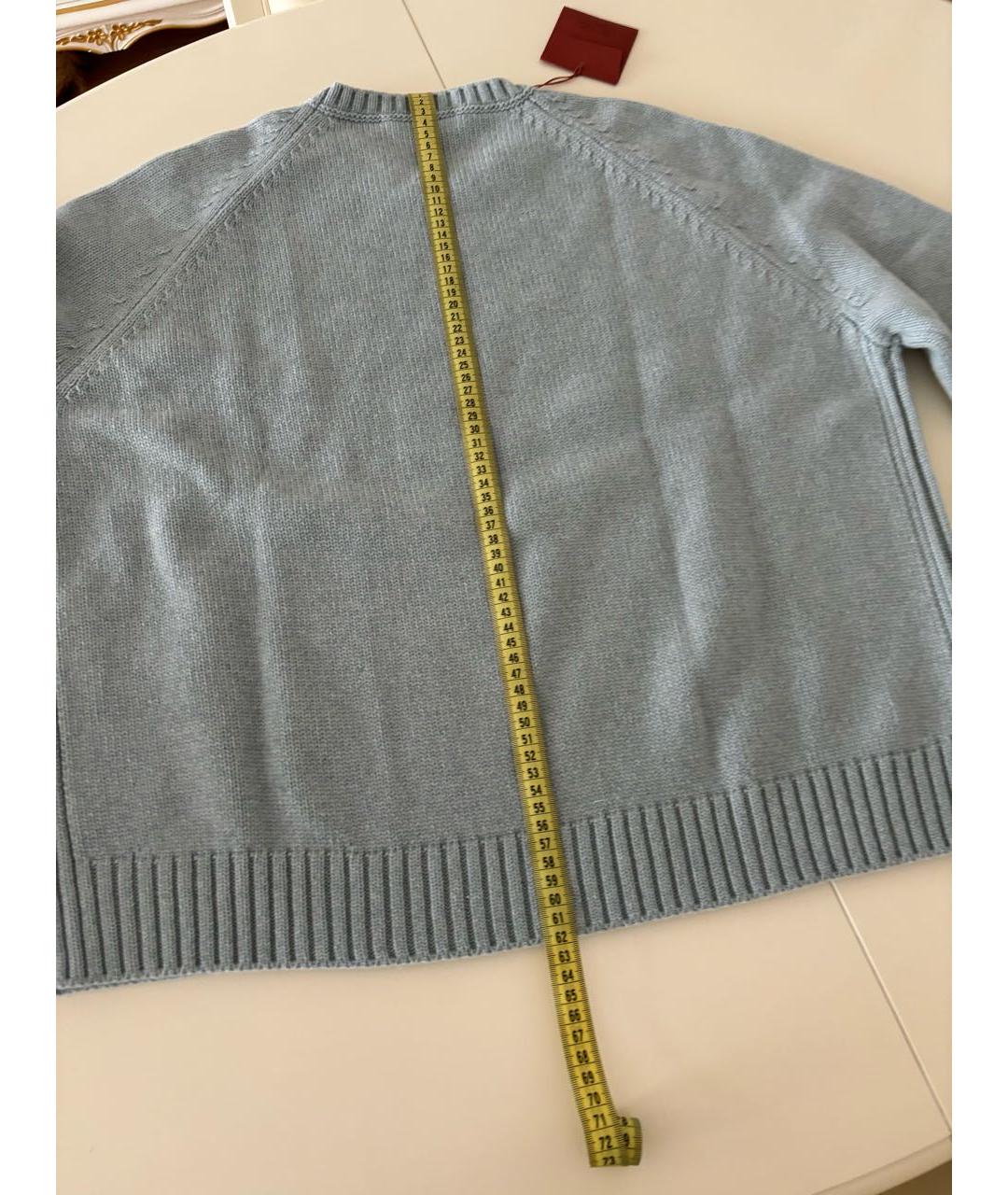 LORO PIANA Голубой кашемировый джемпер / свитер, фото 6