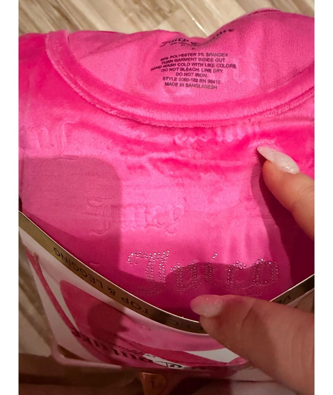 JUICY COUTURE Фуксия хлопко-эластановая пижама, фото 5