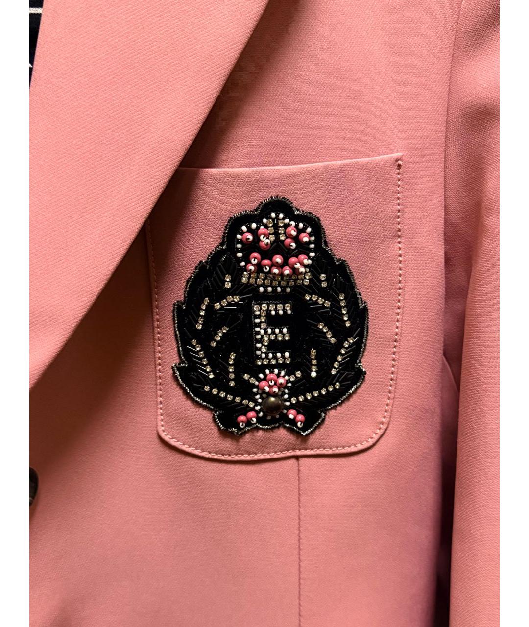 ERMANNO FIRENZE Розовый полиэстеровый костюм с брюками, фото 4