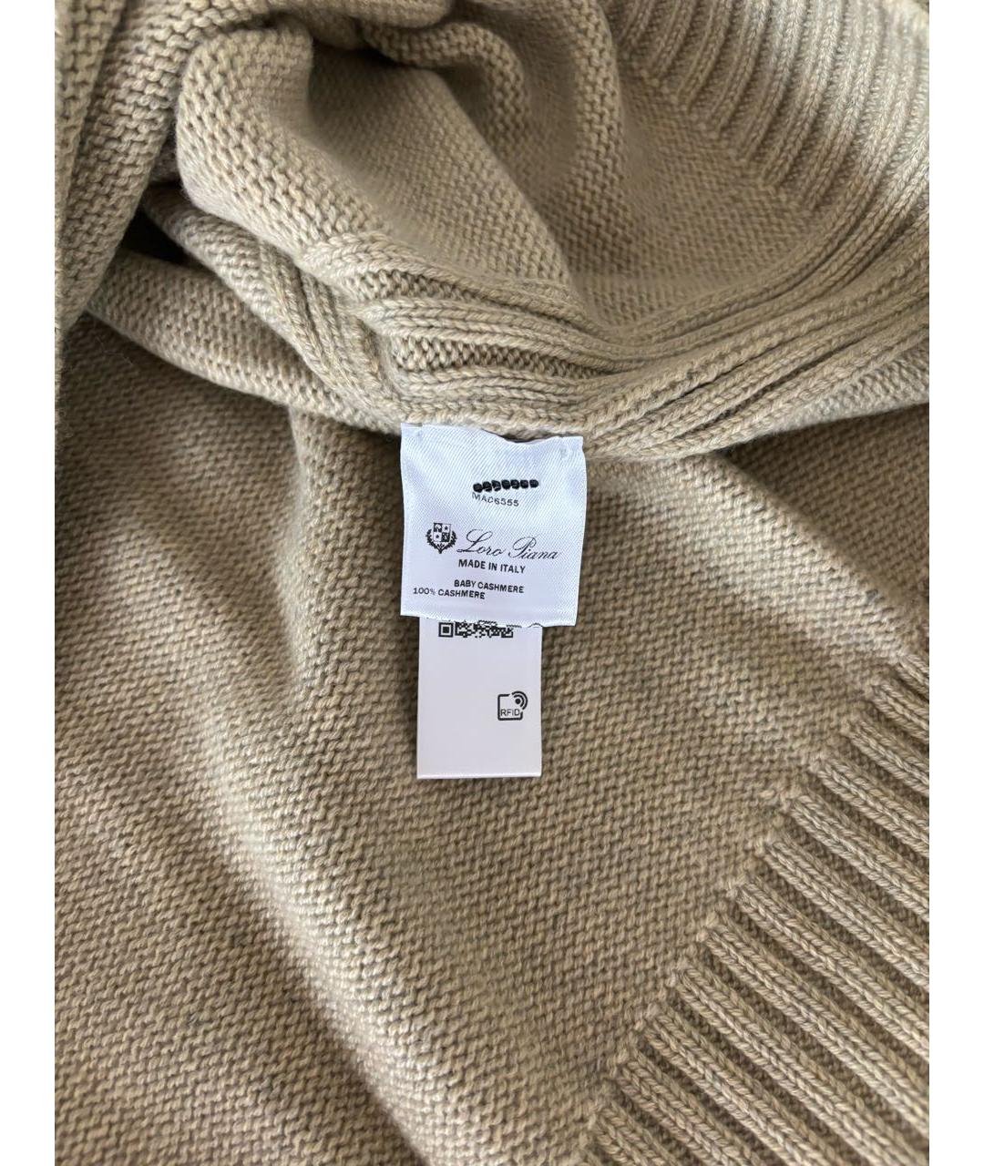 LORO PIANA Бежевый кашемировый джемпер / свитер, фото 4