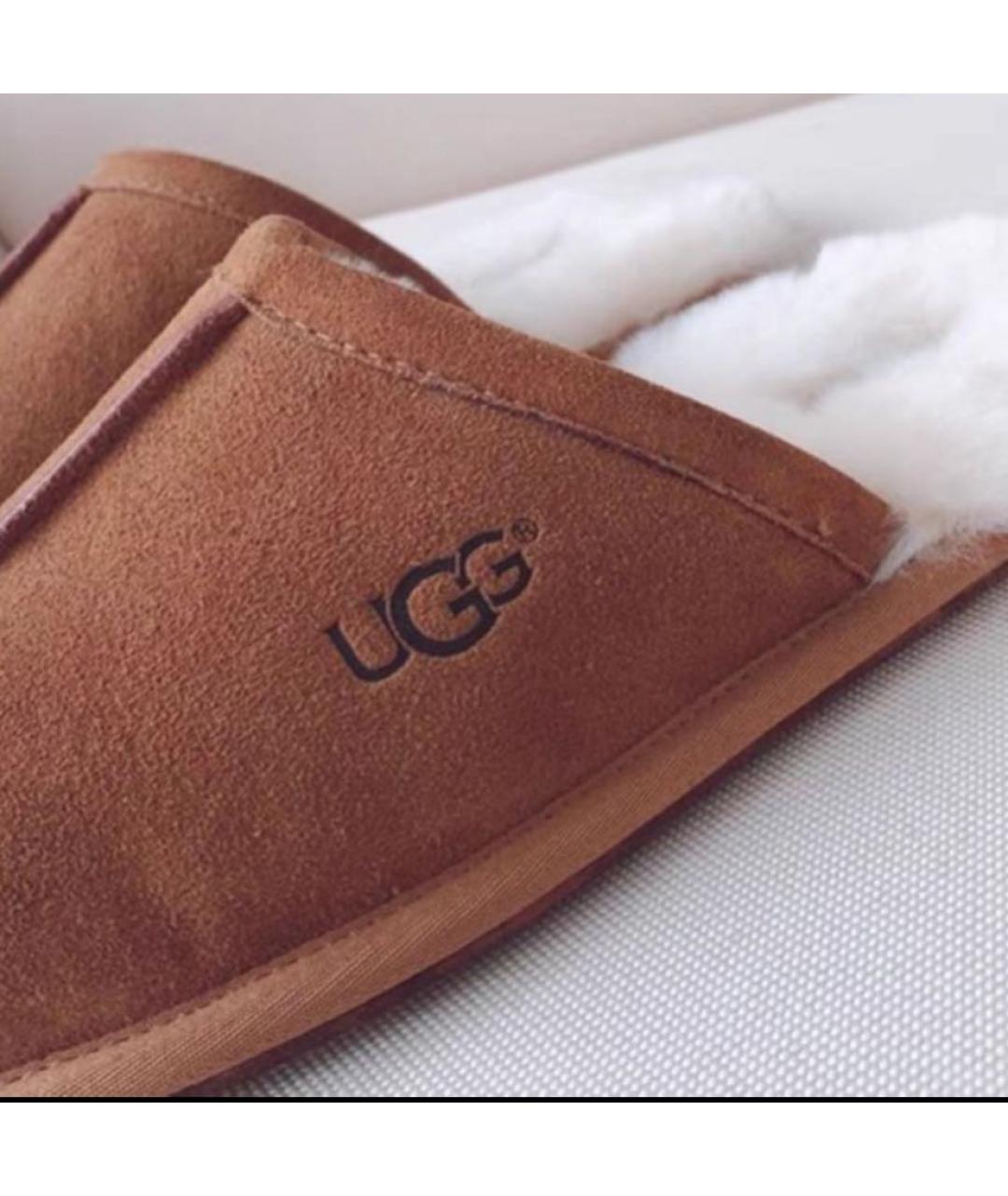 UGG AUSTRALIA Коричневые замшевые мюли, фото 7