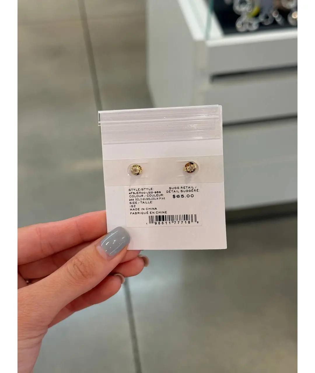 MARC JACOBS Розовые металлические серьги, фото 4