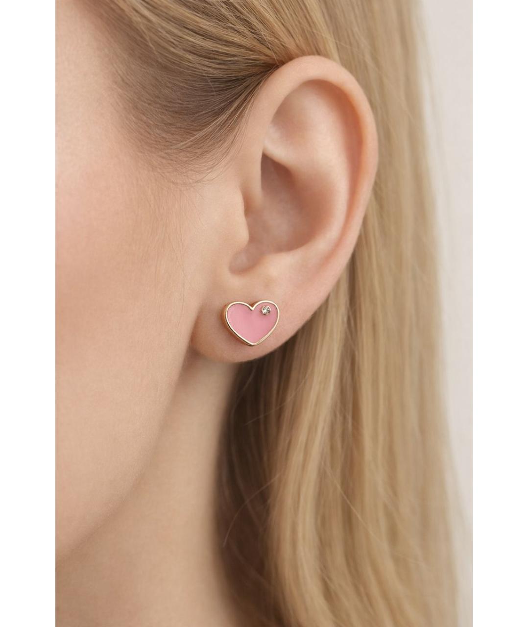 MARC JACOBS Розовые металлические серьги, фото 5