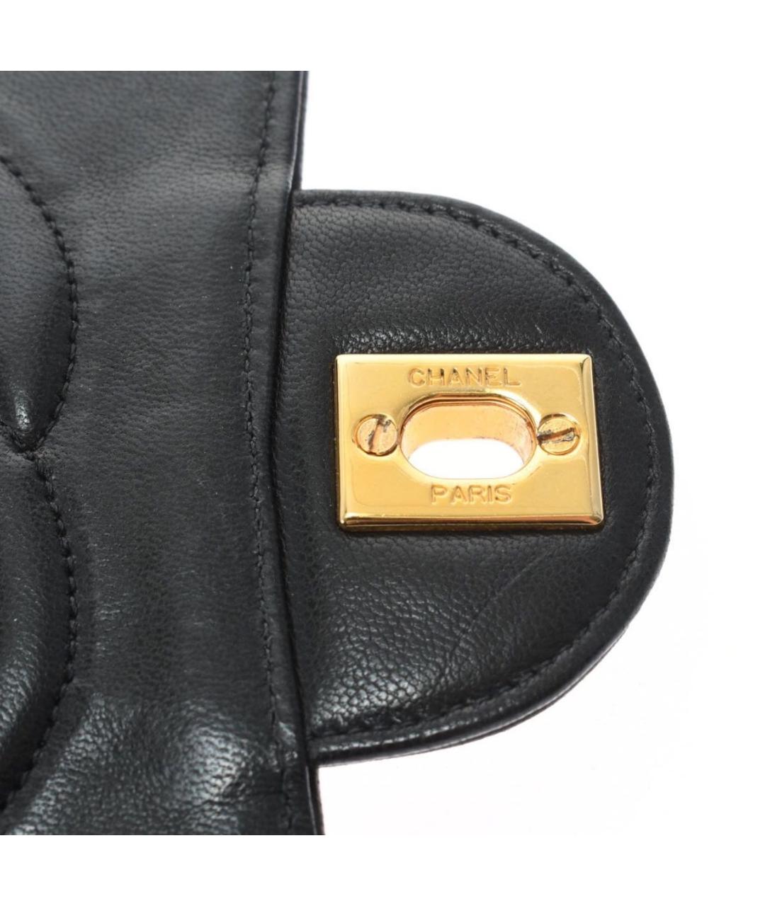 CHANEL Черная кожаная сумка через плечо, фото 7