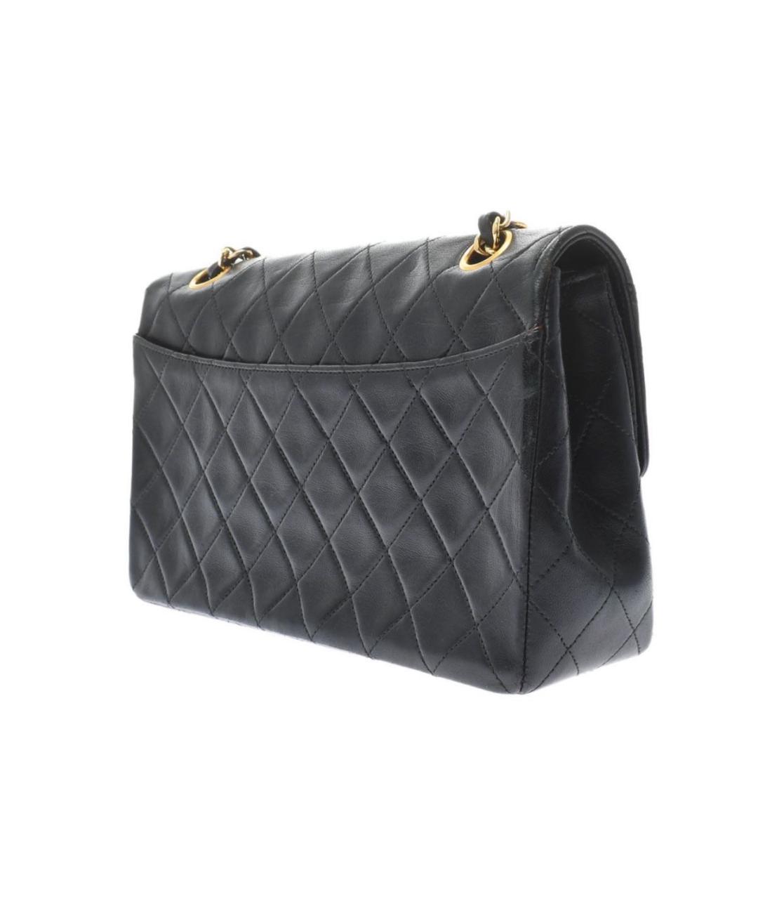CHANEL Черная кожаная сумка через плечо, фото 2