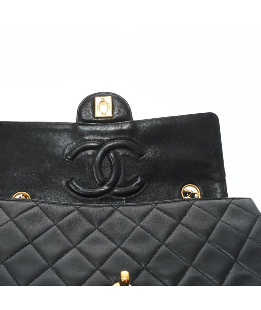 CHANEL Черная кожаная сумка через плечо, фото 8