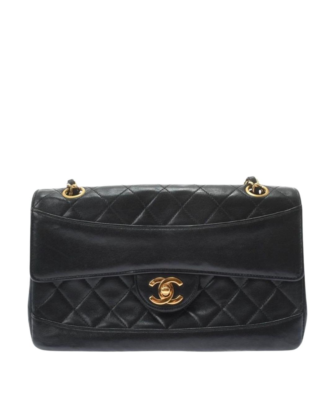 CHANEL Черная кожаная сумка через плечо, фото 1