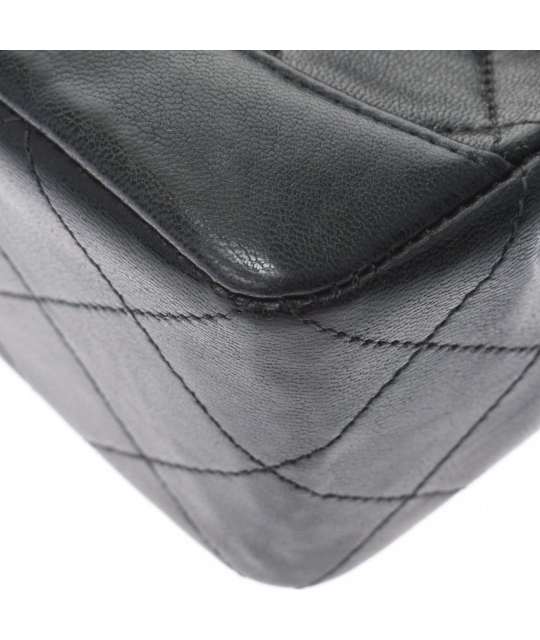 CHANEL Черная кожаная сумка через плечо, фото 6