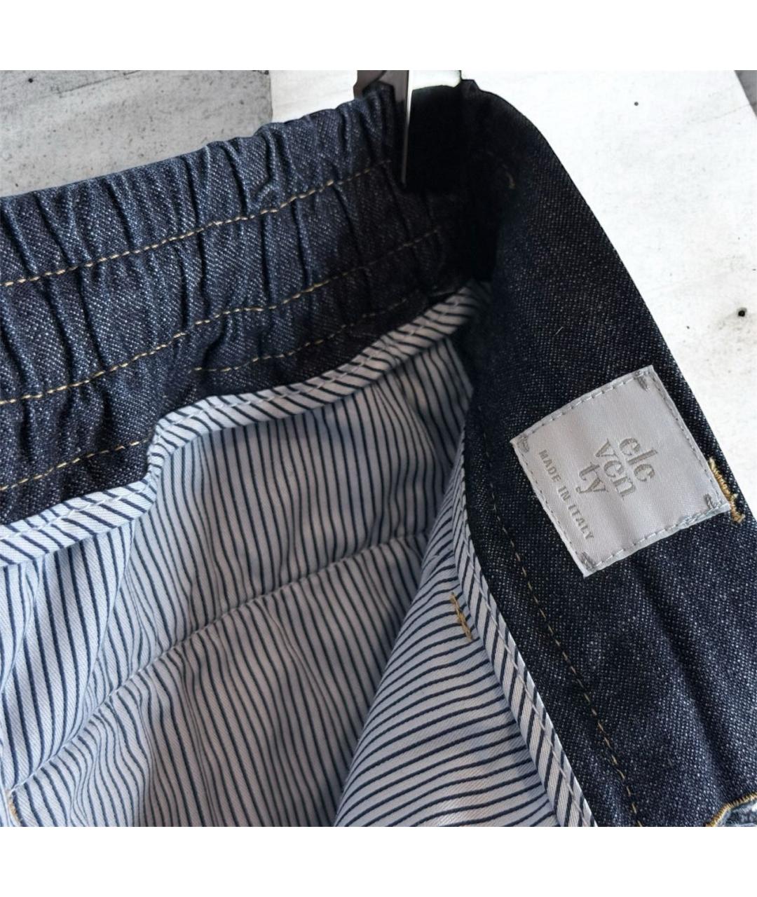 ELEVENTY Темно-синие хлопковые повседневные брюки, фото 7