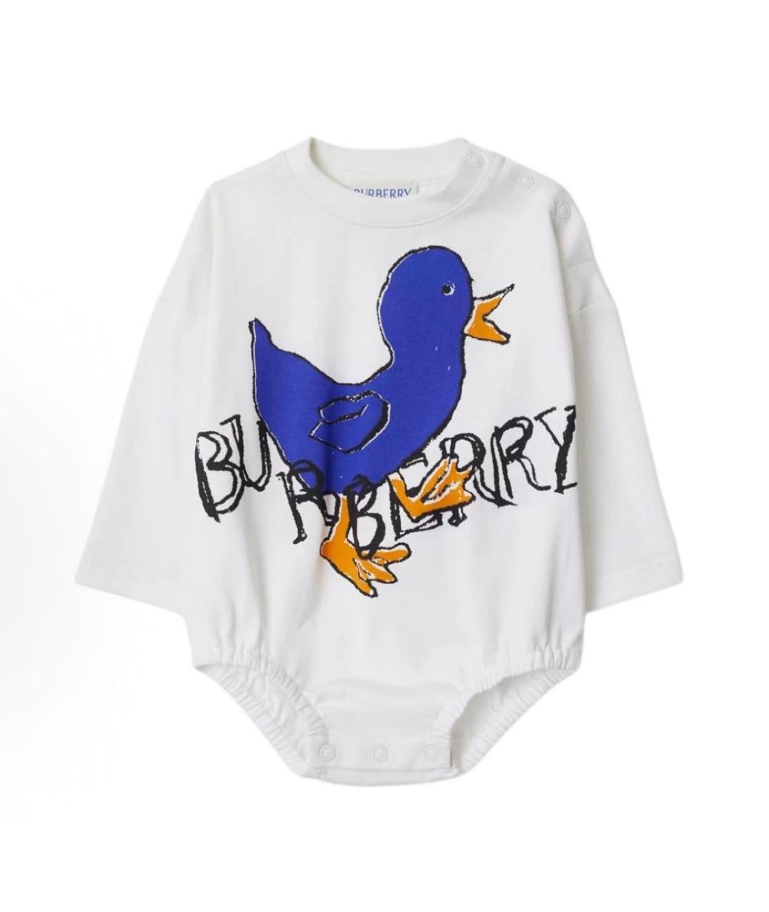 BURBERRY Белый боди/ползунок, фото 4