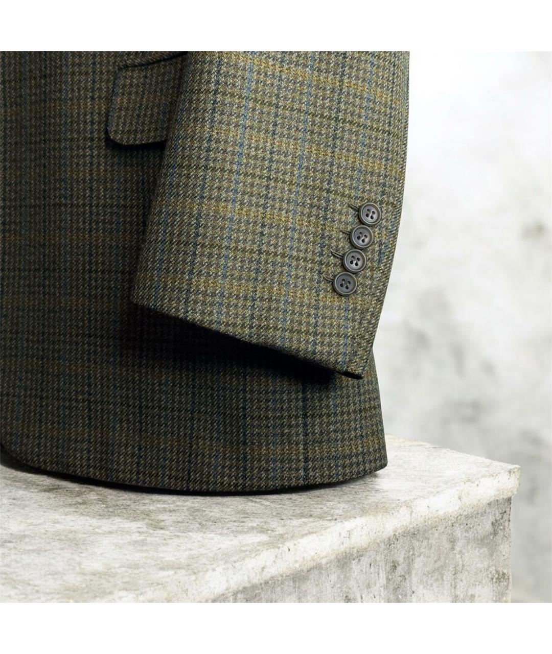 BRIONI Коричневый твидовый пиджак, фото 3