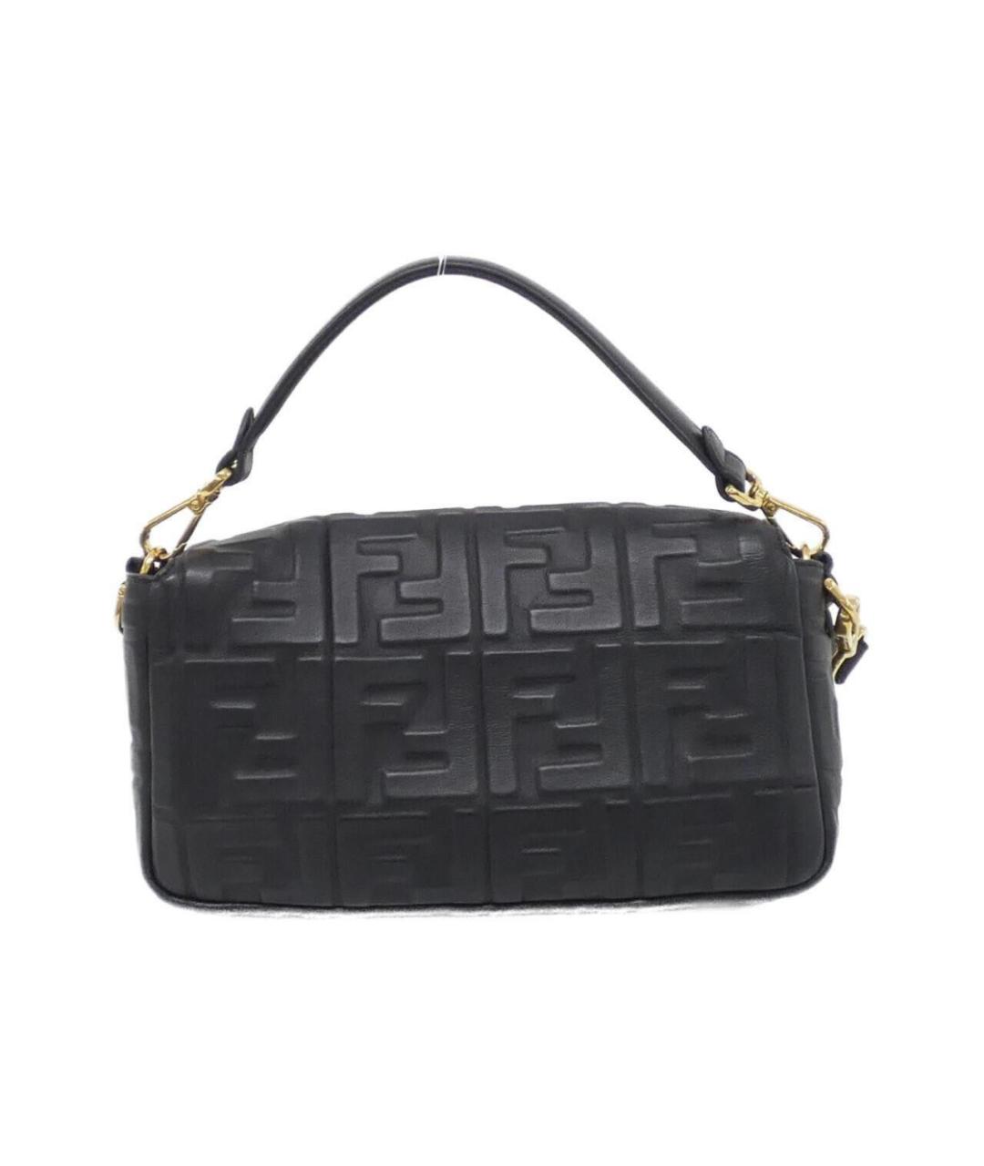 FENDI Черная кожаная сумка через плечо, фото 2