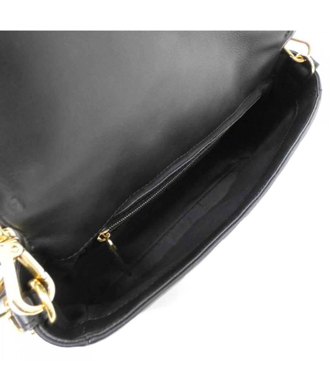 FENDI Черная кожаная сумка через плечо, фото 8