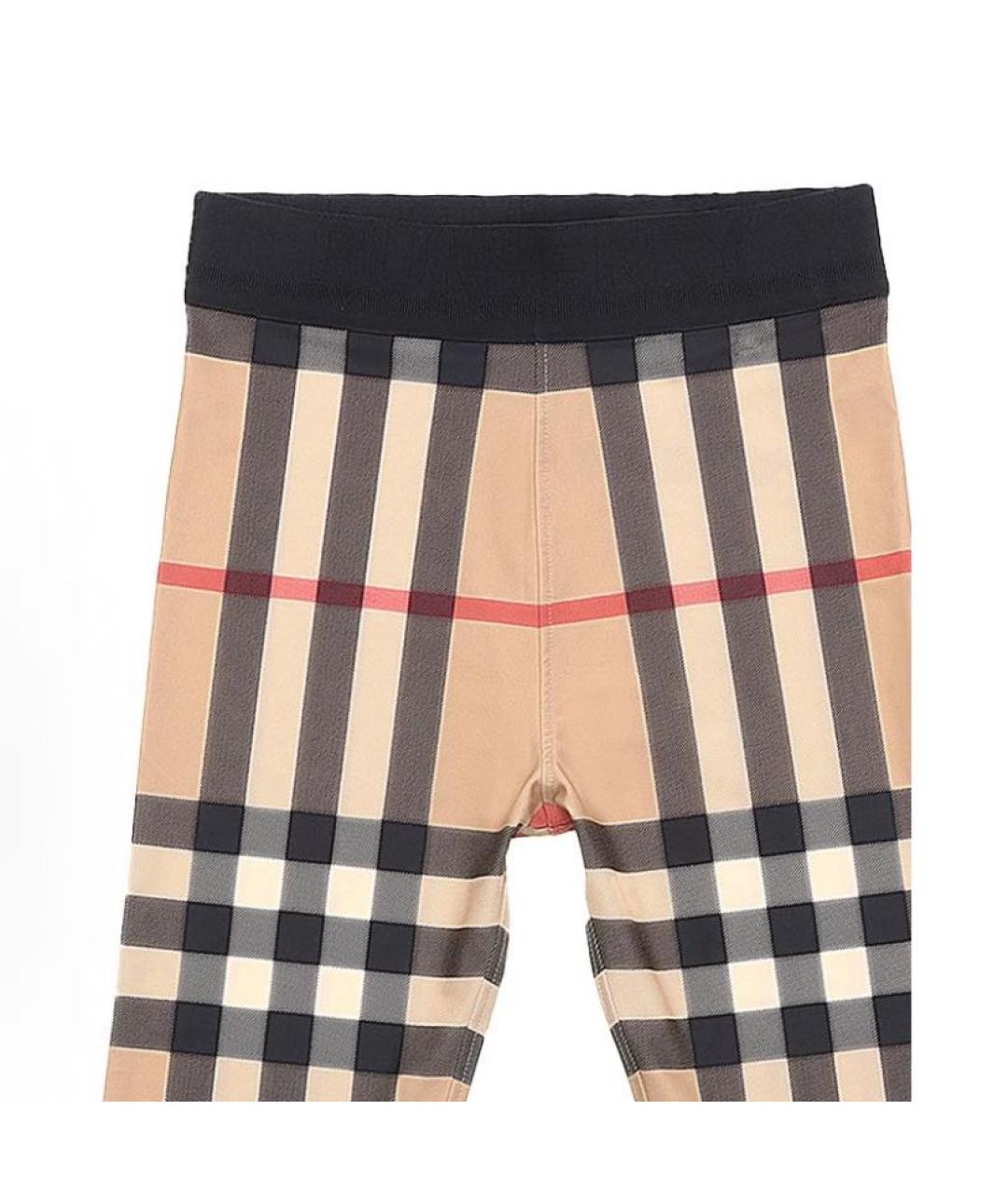 BURBERRY Бежевые брюки и шорты, фото 4