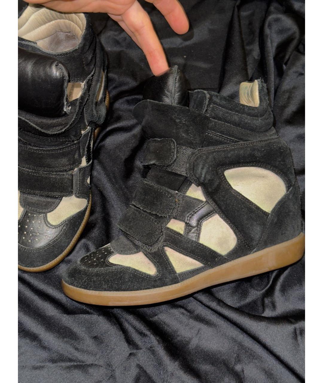 ISABEL MARANT Черные замшевые кроссовки, фото 9