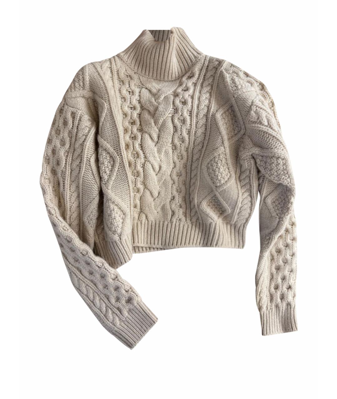 CELINE Бежевый кашемировый джемпер / свитер, фото 1