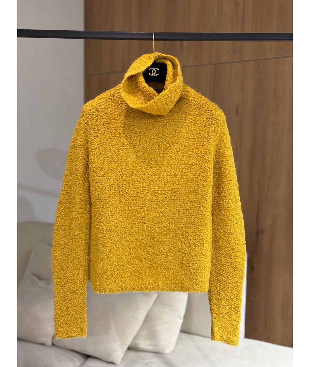 LORO PIANA Желтый джемпер / свитер, фото 3