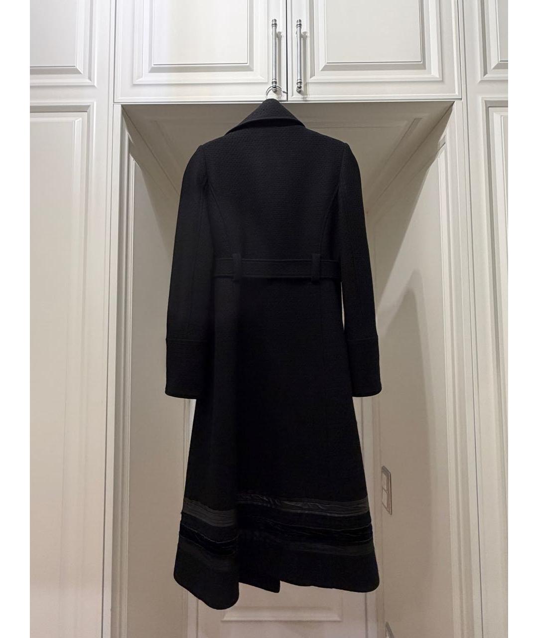 DOLCE&GABBANA Черное шерстяное пальто, фото 2