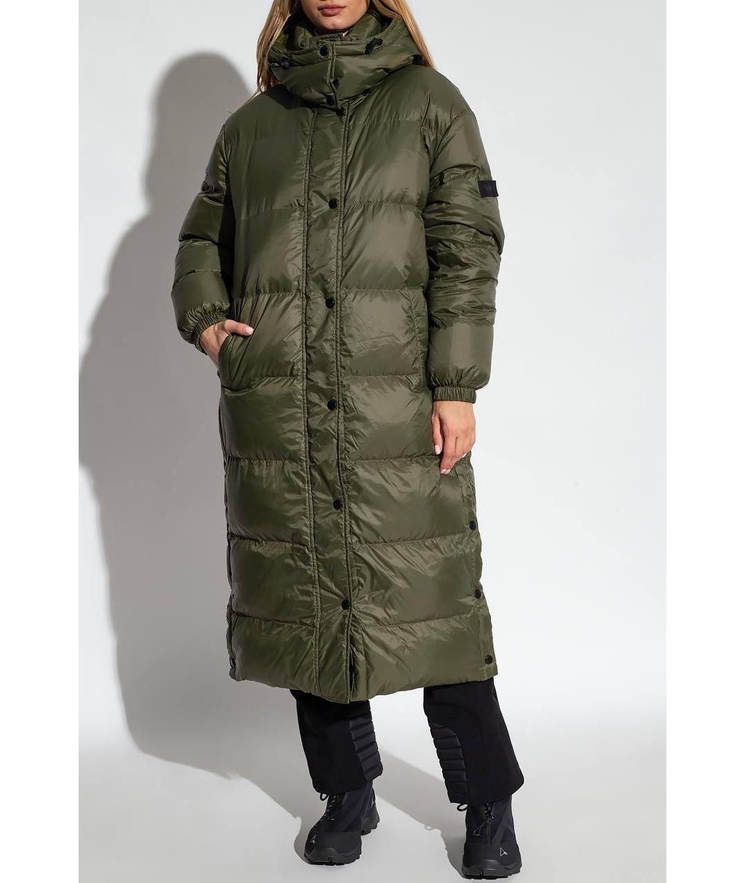 ARMY YVES SALOMON Хаки полиэстеровый пуховик, фото 5