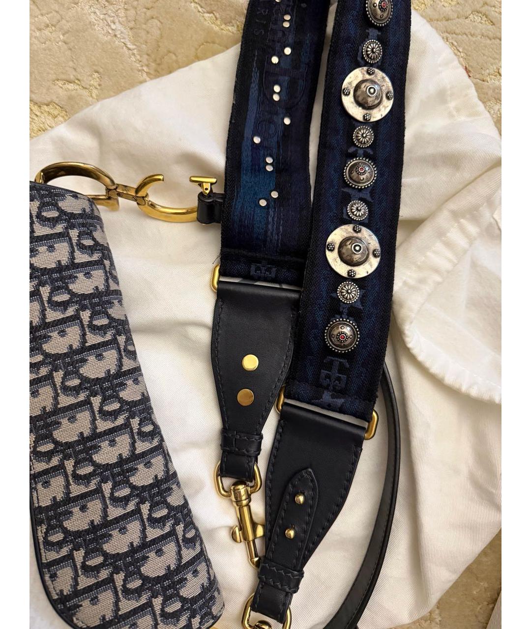 CHRISTIAN DIOR Серая сумка через плечо, фото 8