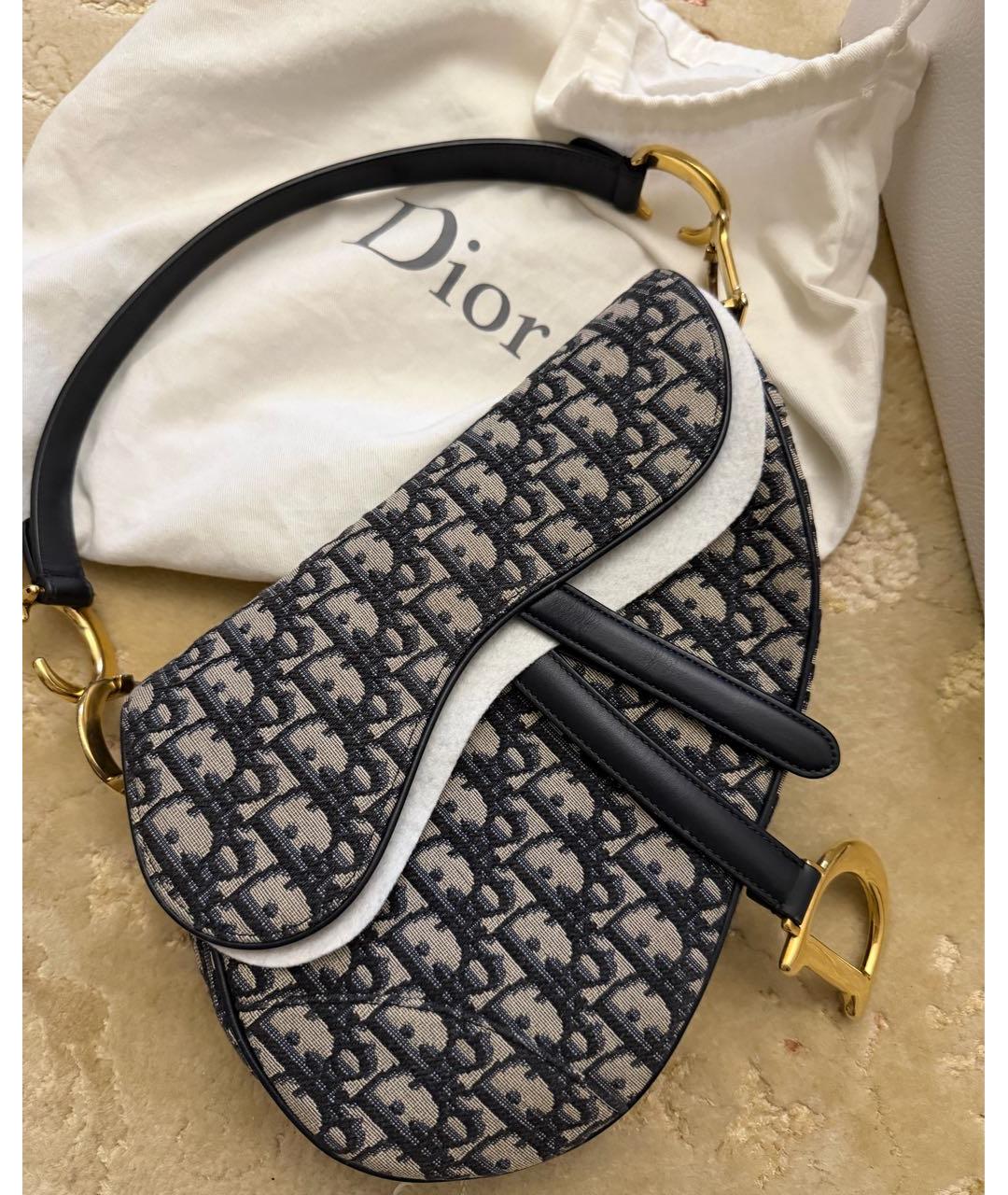 CHRISTIAN DIOR Серая сумка через плечо, фото 5