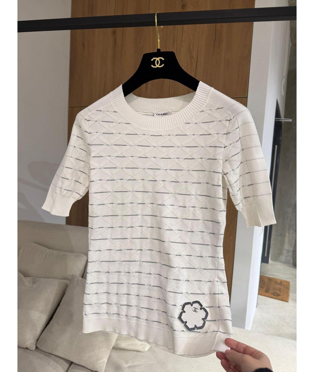 CHANEL Белый джемпер / свитер, фото 2