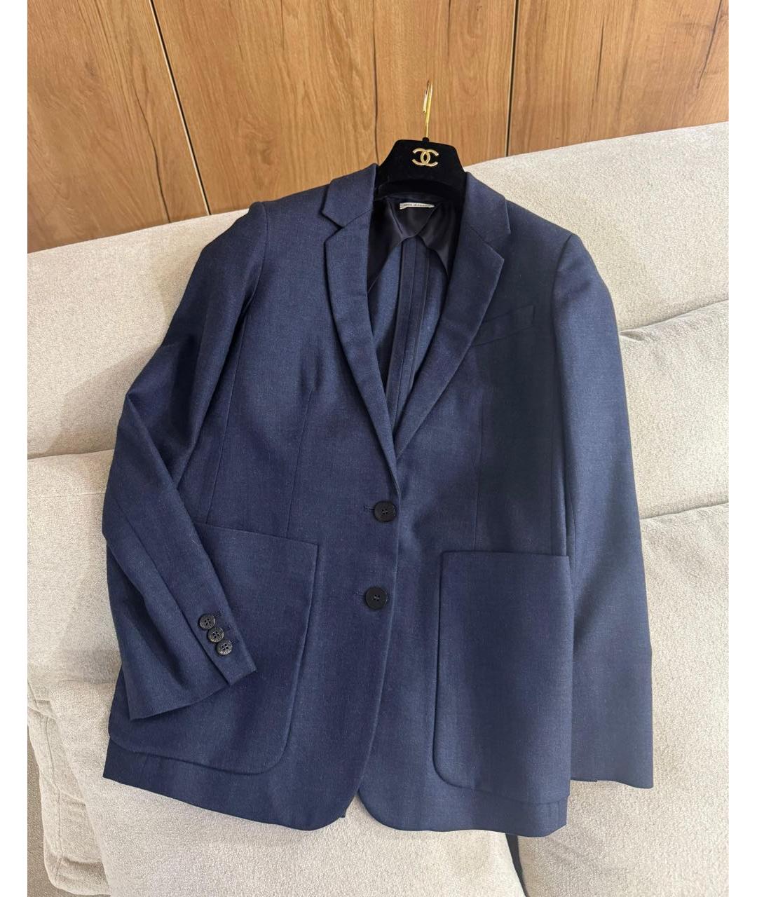 HERMES Темно-синий жакет/пиджак, фото 2