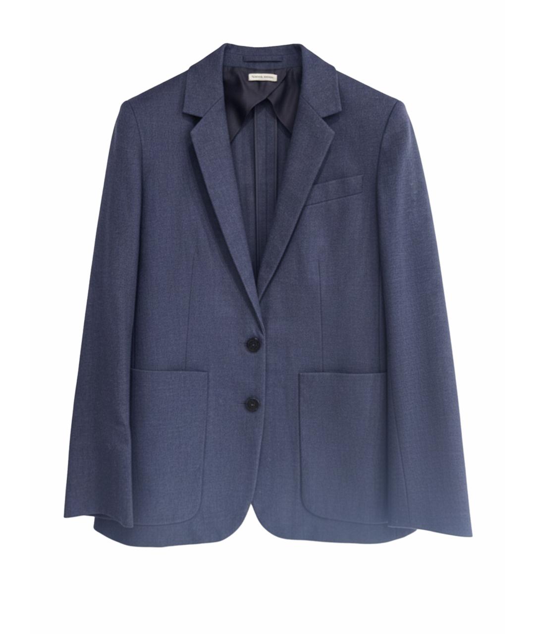 HERMES Темно-синий жакет/пиджак, фото 1
