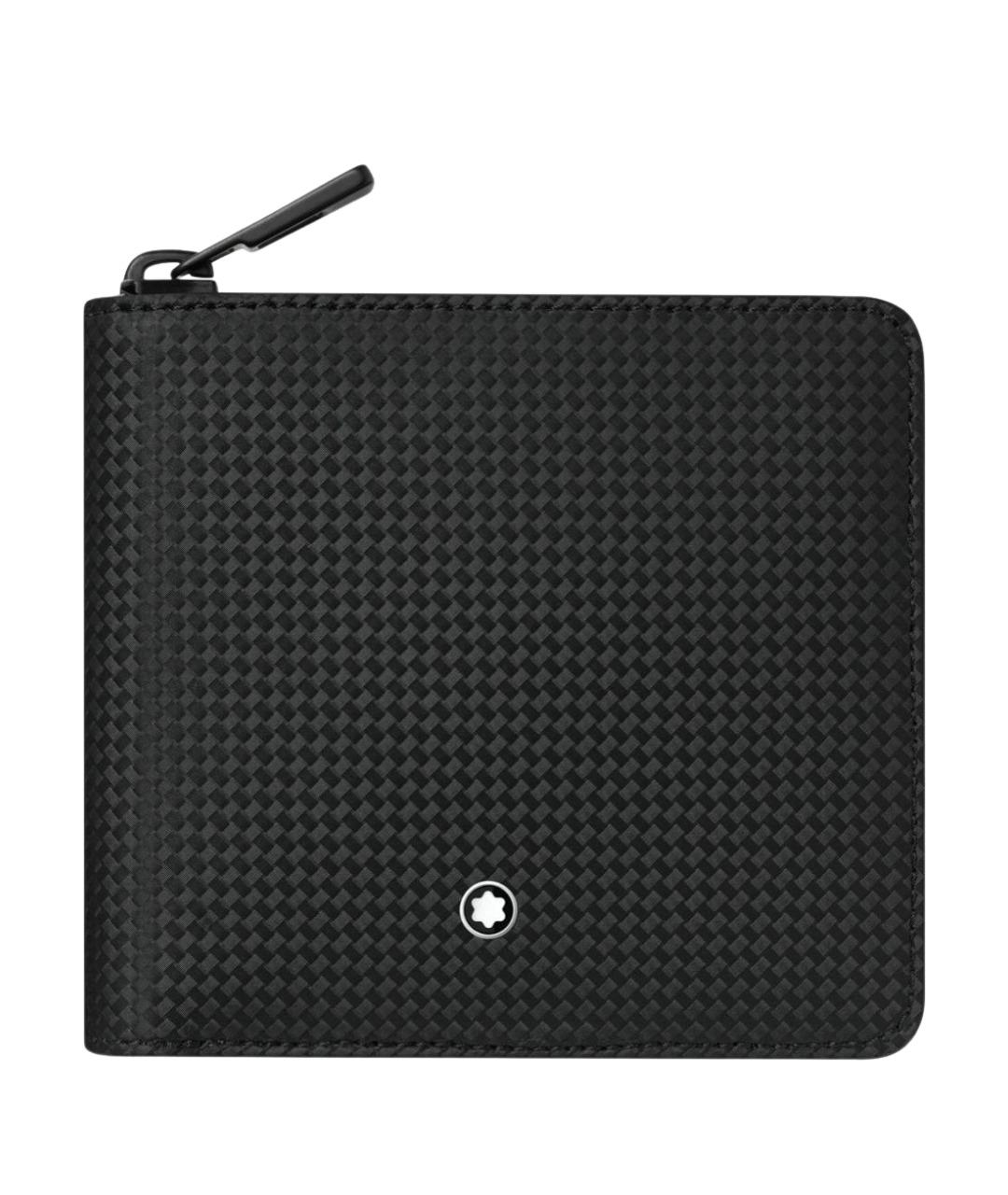 MONTBLANC Черный кожаный кошелек, фото 1