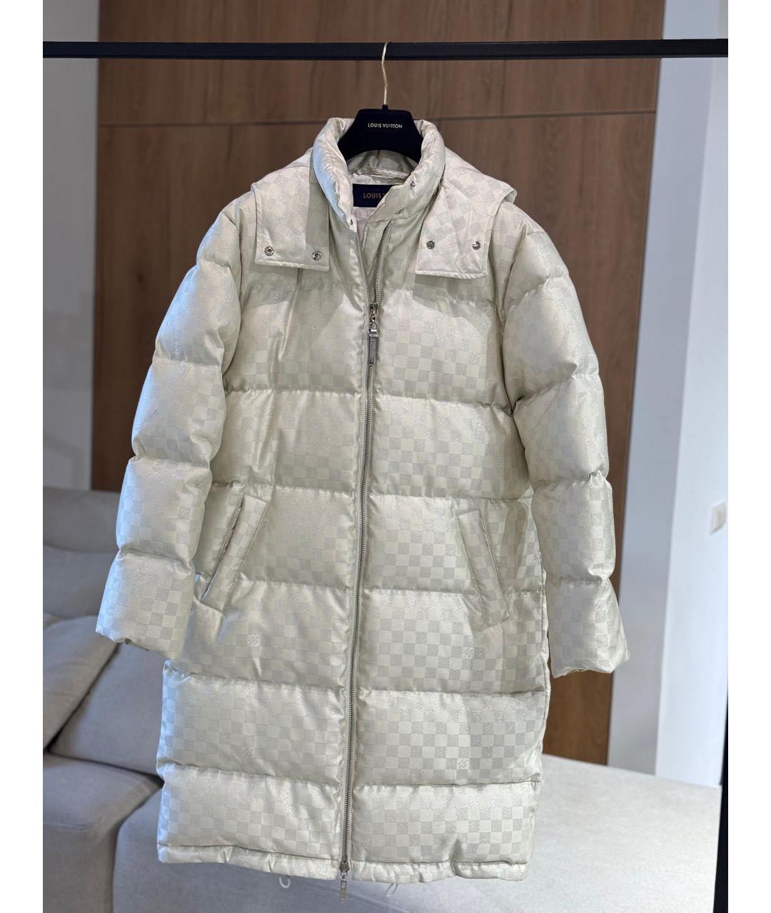 LOUIS VUITTON Серебрянный пуховик, фото 4