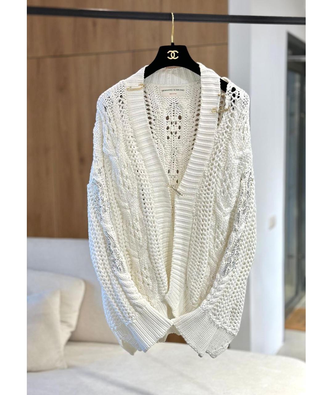 ERMANNO SCERVINO Белый кардиган, фото 2