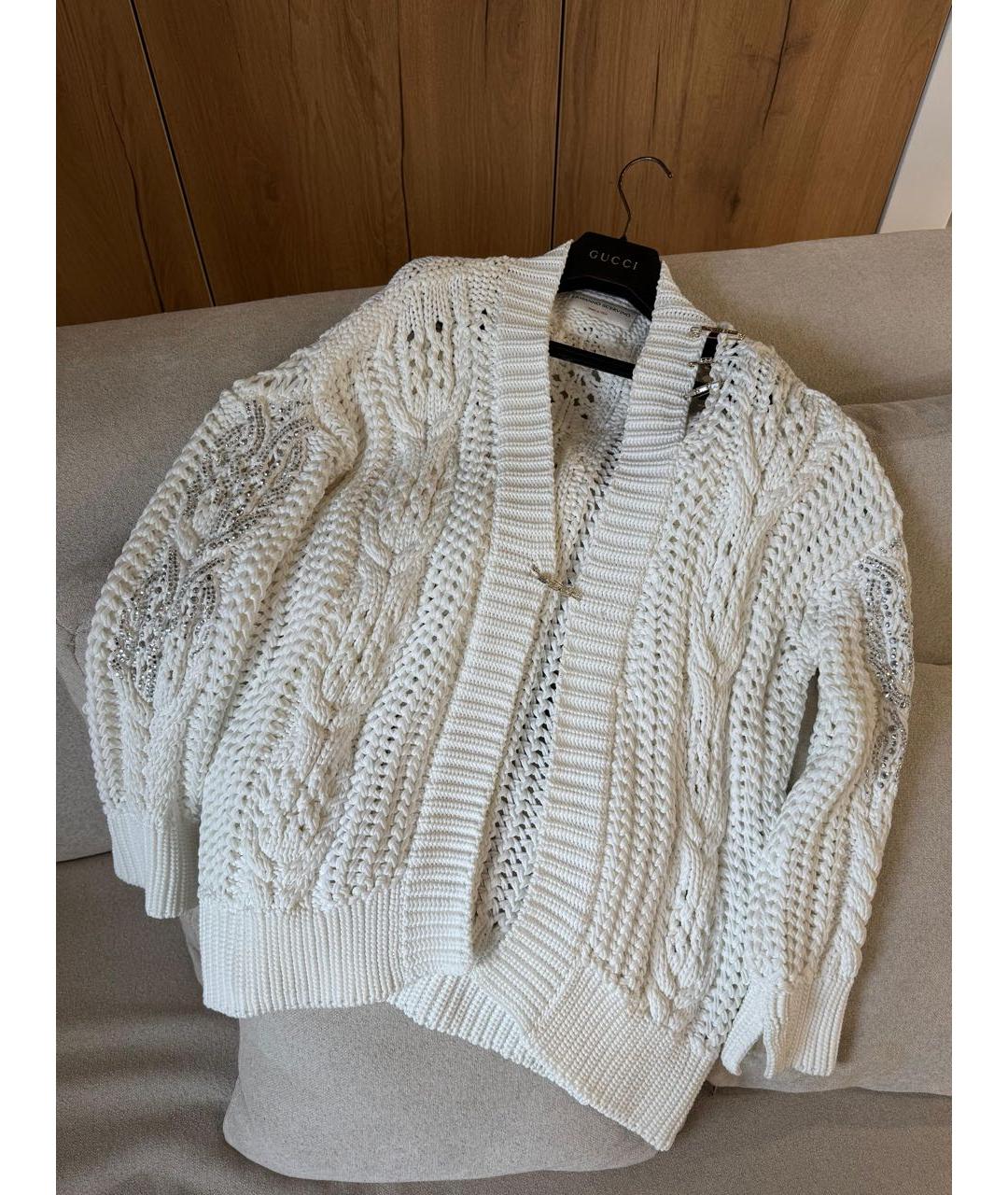 ERMANNO SCERVINO Белый кардиган, фото 4