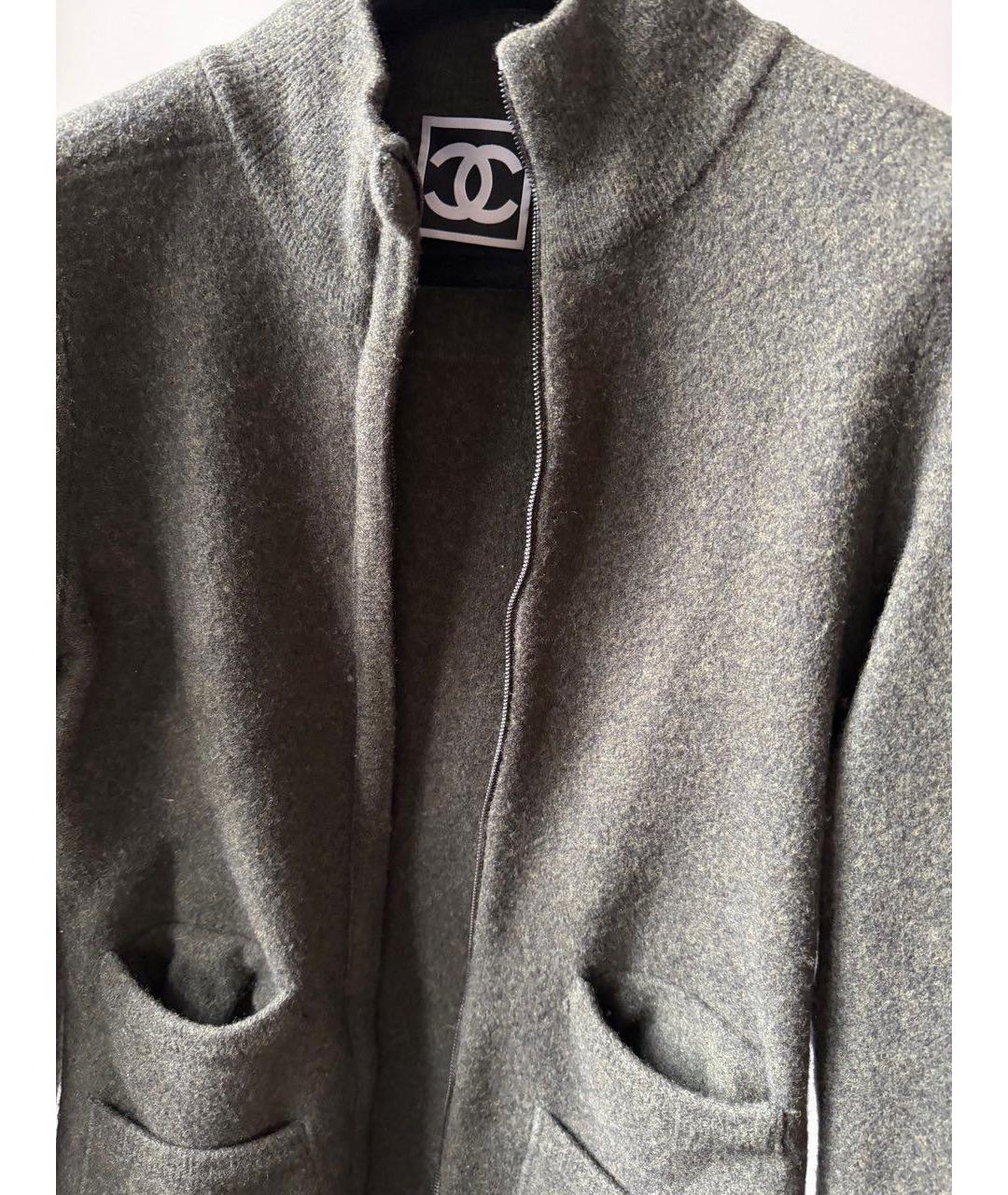 CHANEL Зеленый шерстяной костюм с юбками, фото 2