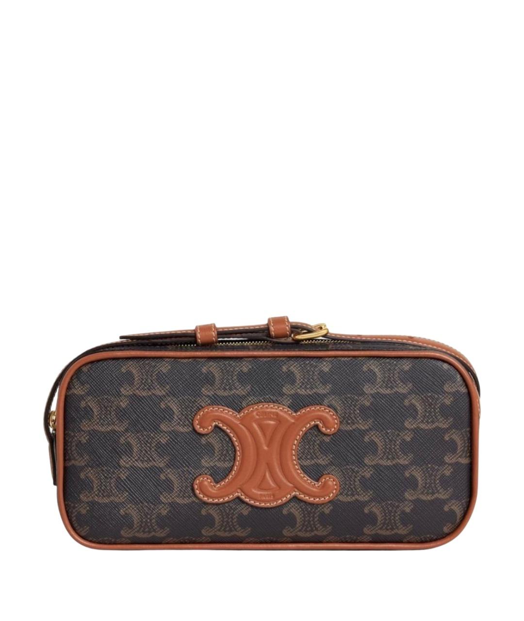 CELINE Коричневая сумка через плечо, фото 1