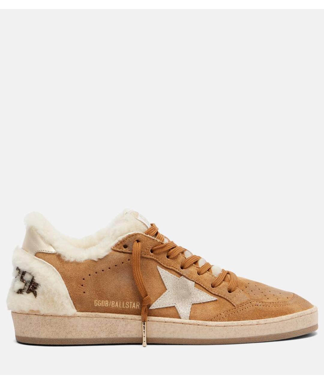 GOLDEN GOOSE DELUXE BRAND Коричневые замшевые кеды, фото 10