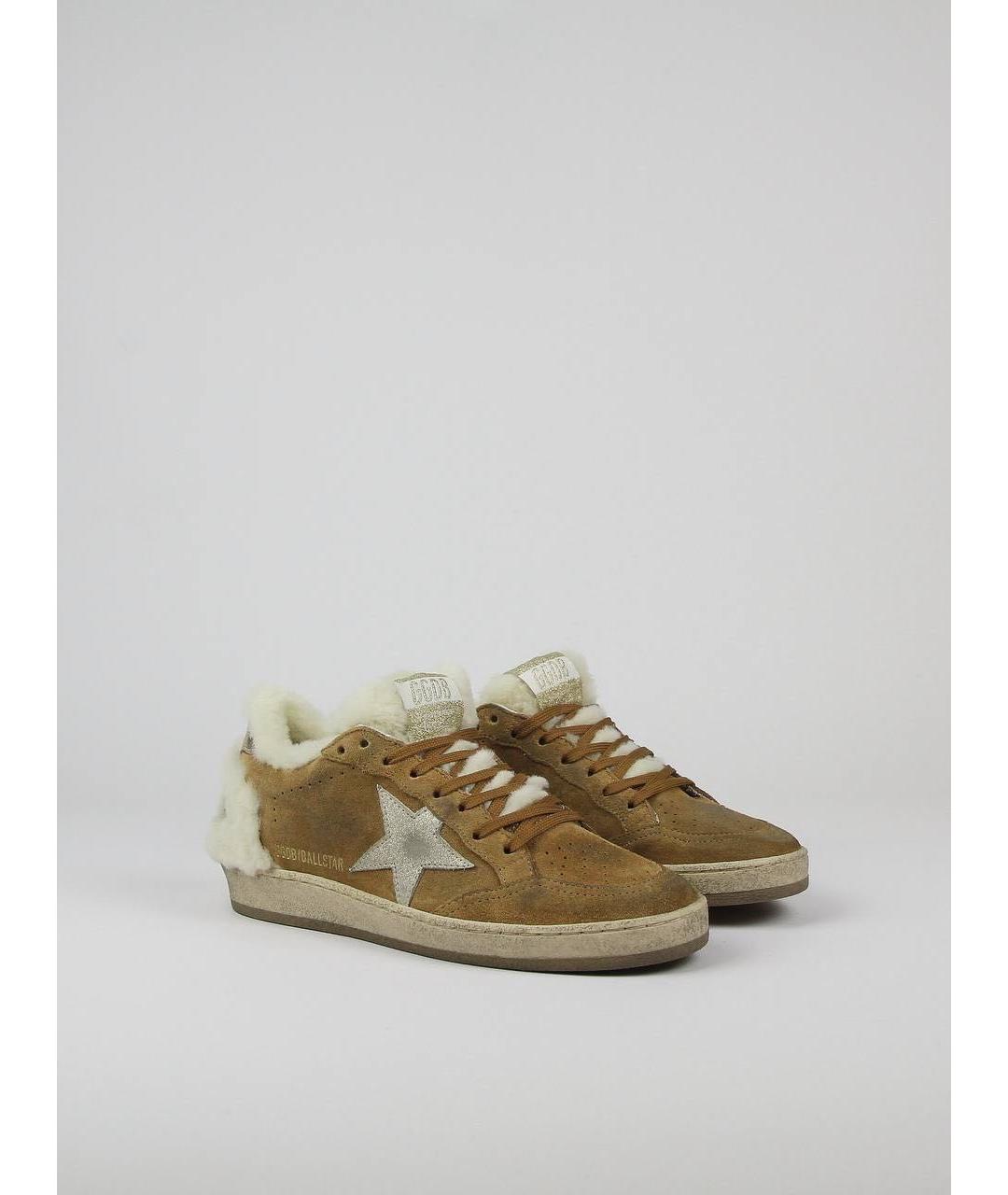 GOLDEN GOOSE DELUXE BRAND Коричневые замшевые кеды, фото 9