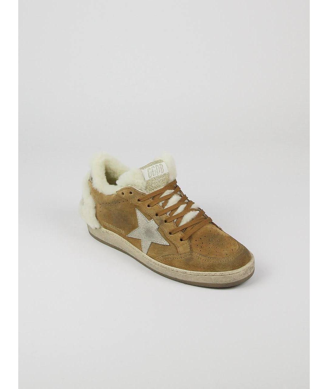 GOLDEN GOOSE DELUXE BRAND Коричневые замшевые кеды, фото 5